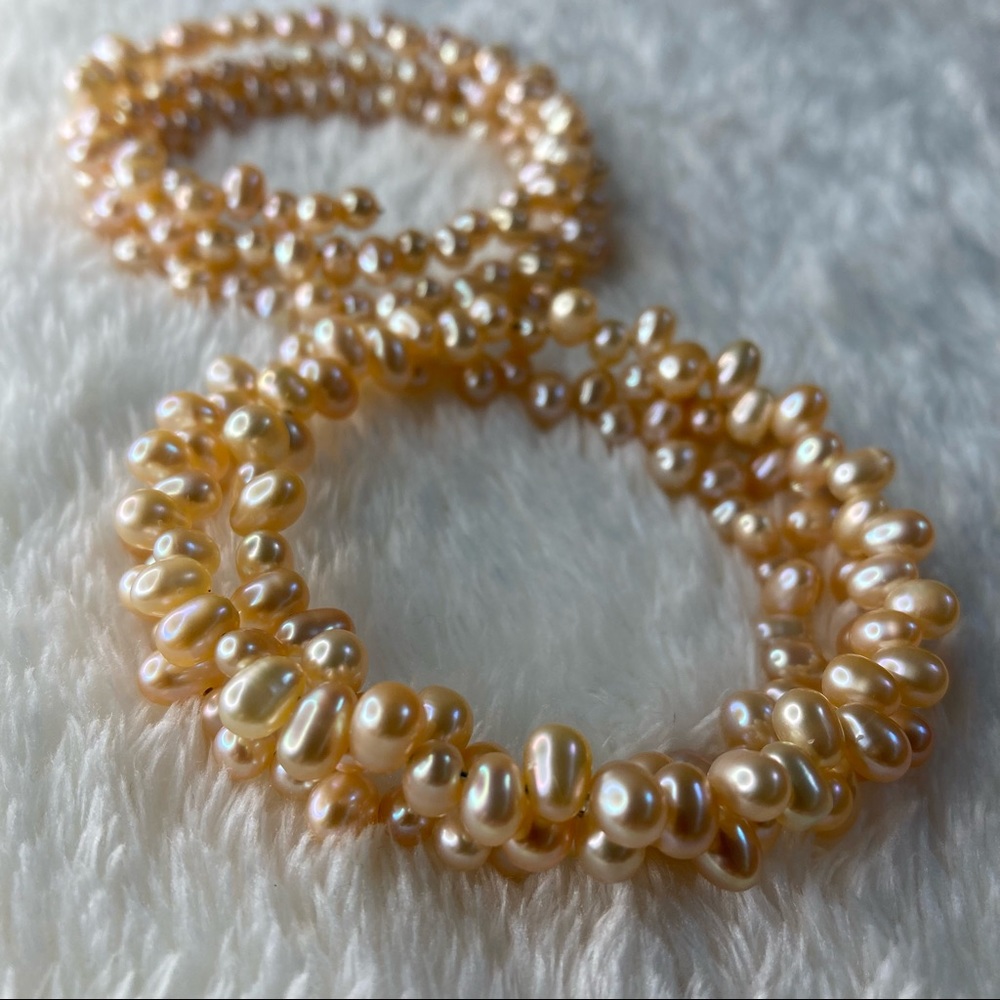 Two Natural freshwater pearl bracelets